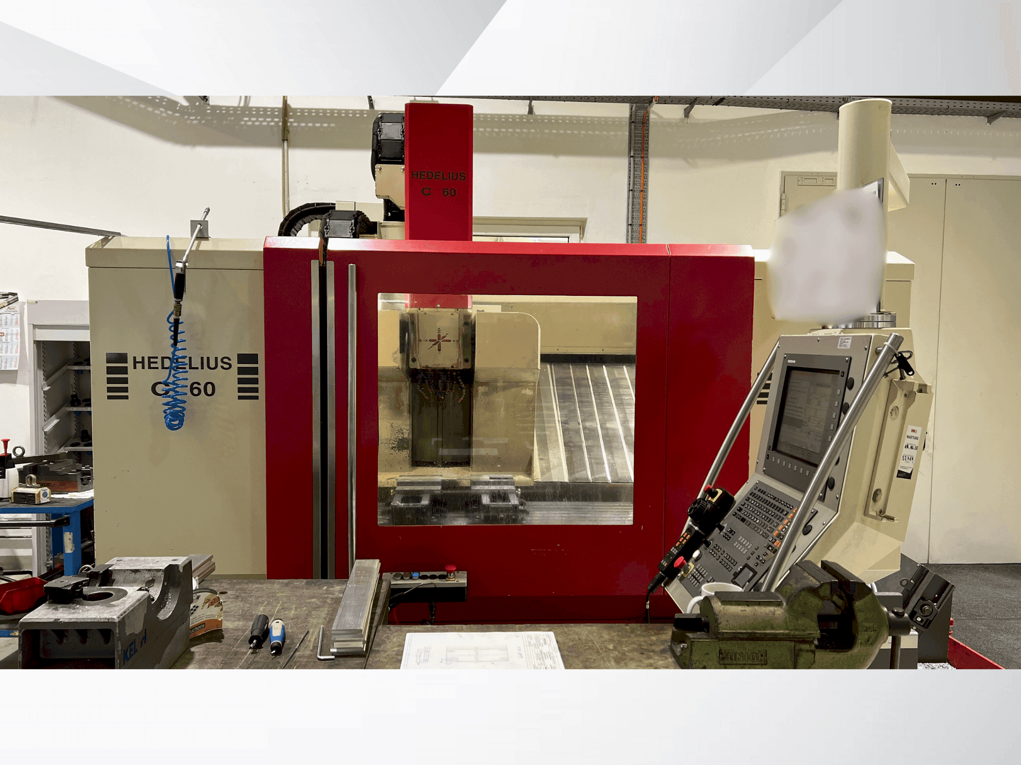 Koneen  HEDELIUS C60S-1200 etunäkymä