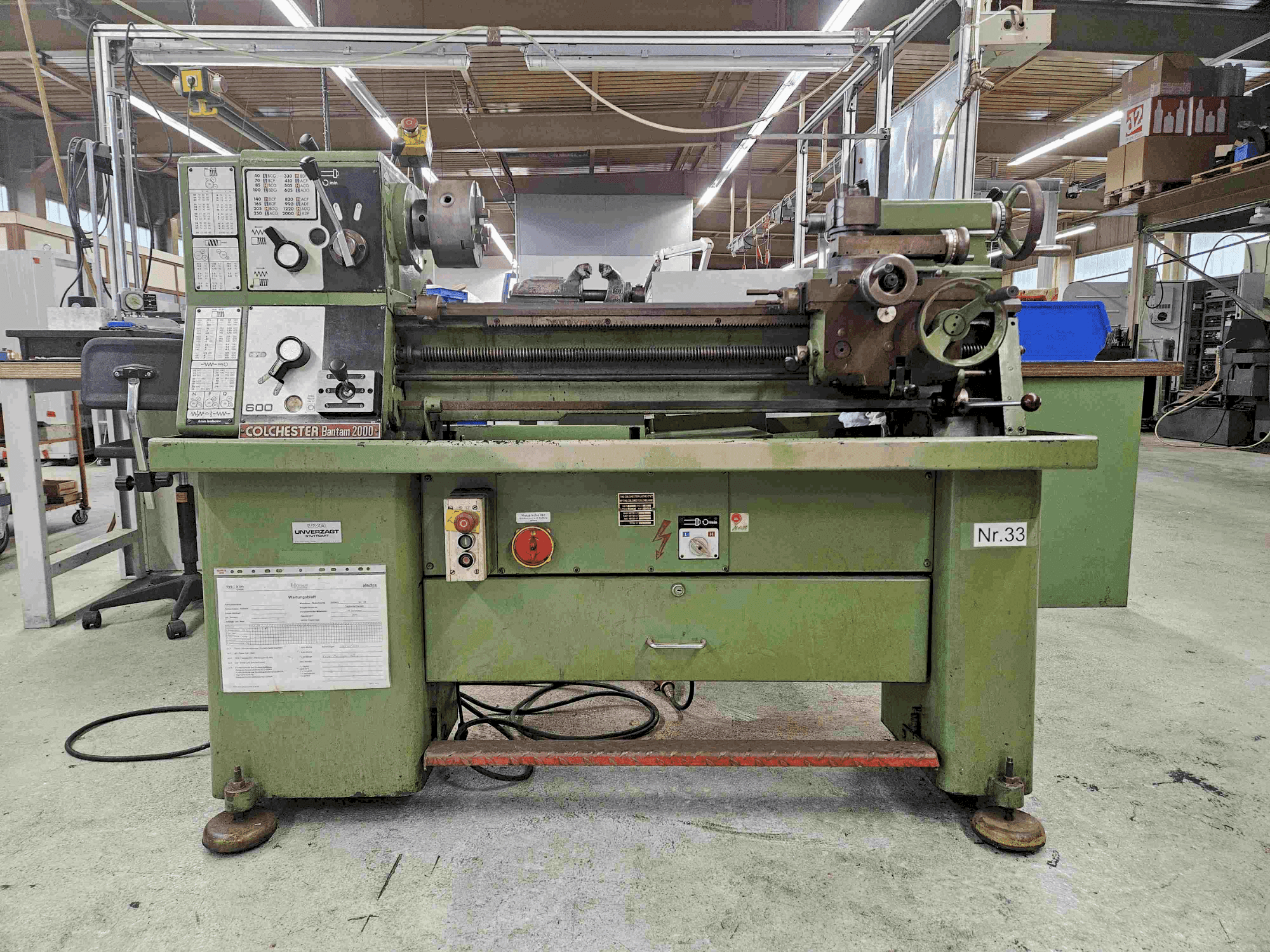 Koneen  Colchester Bantam 2000 etunäkymä