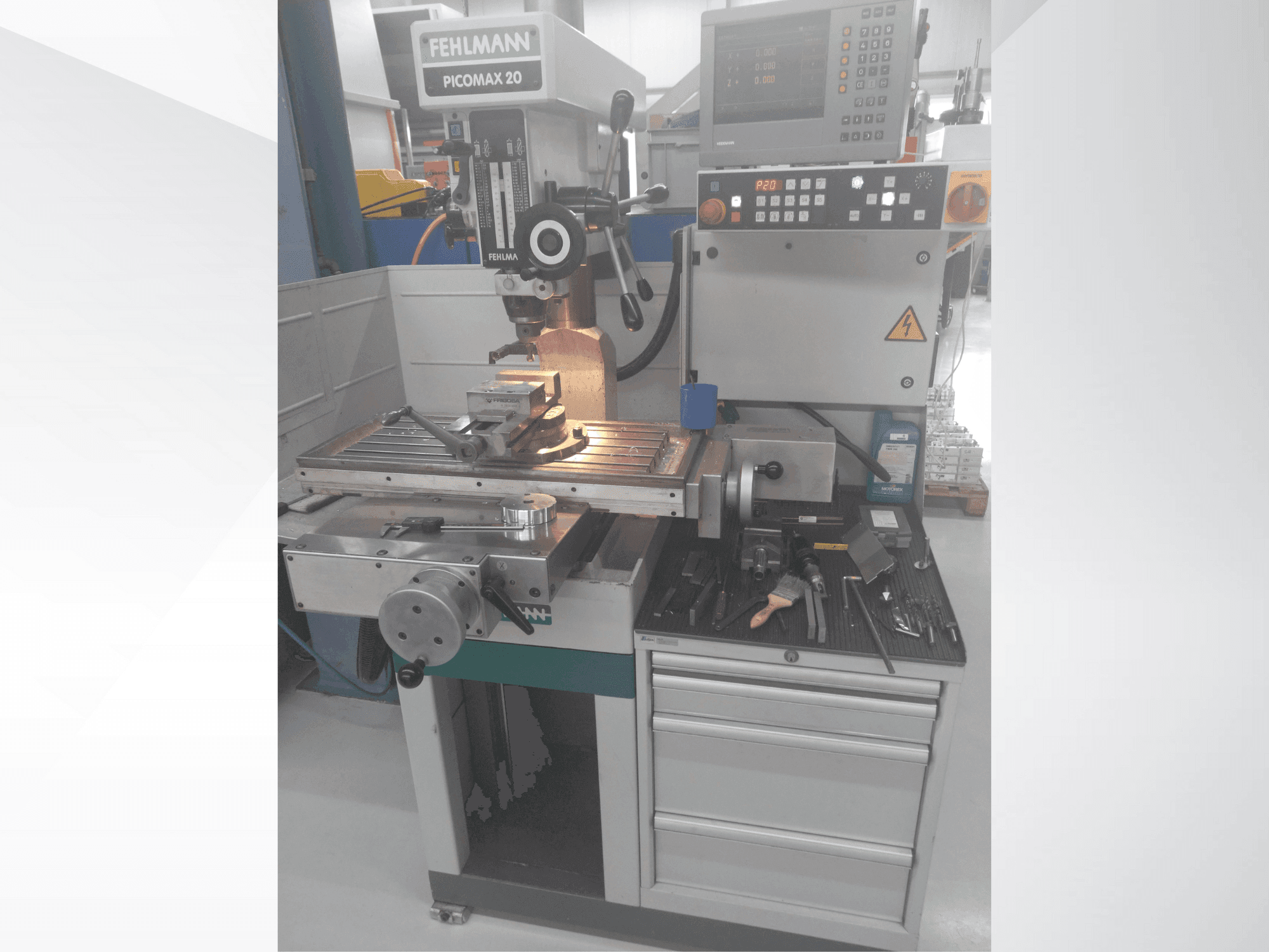 Koneen  FEHLMANN PICOMAX 20 etunäkymä