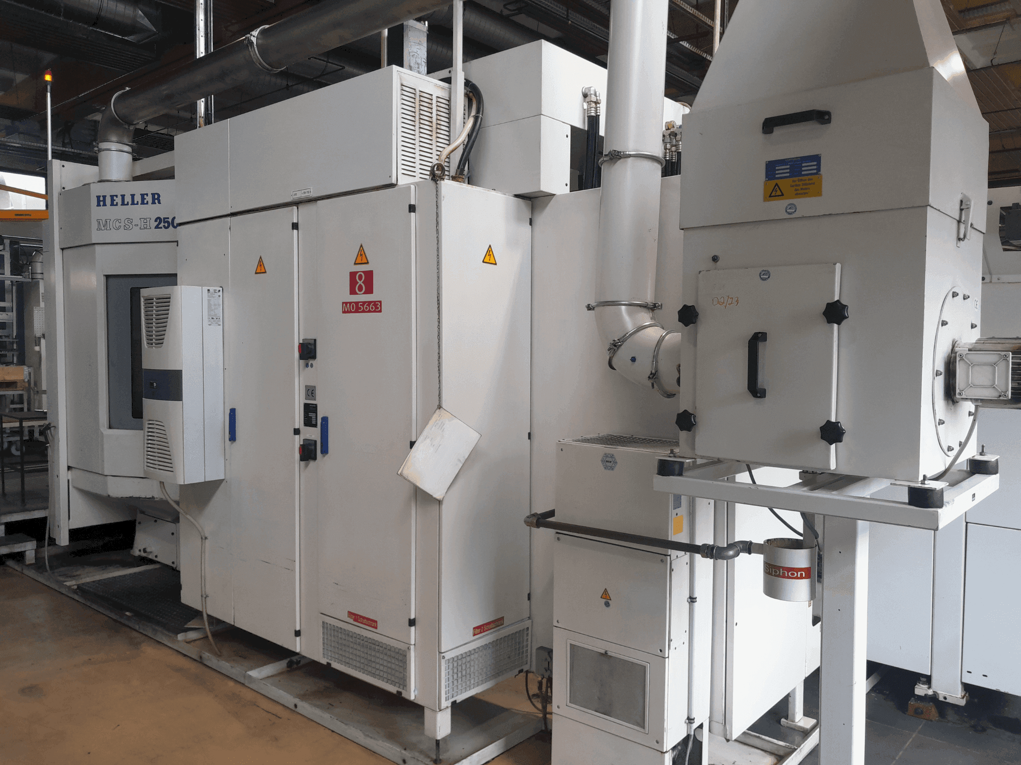 Koneen  HELLER MCS-H 250 etunäkymä