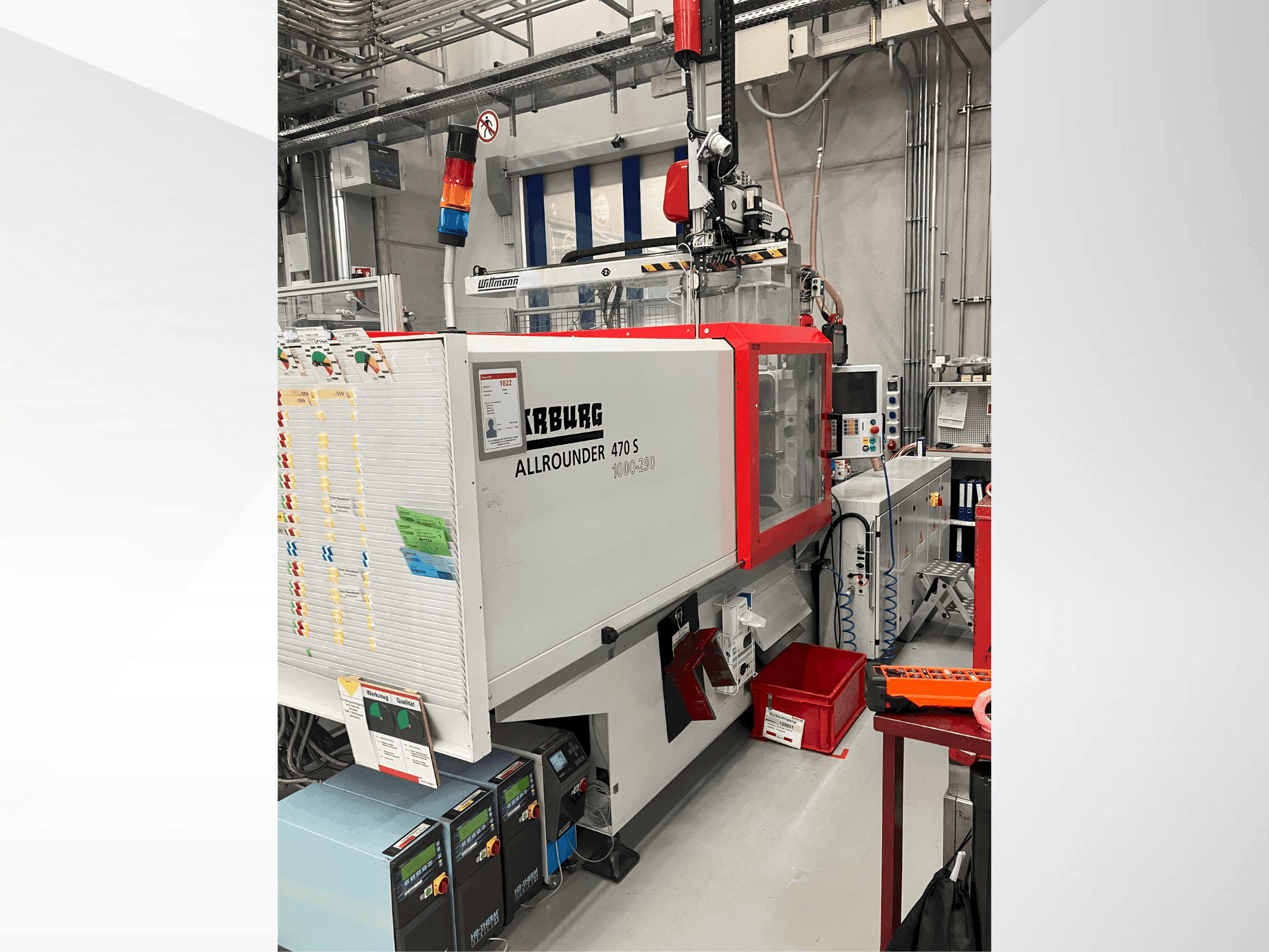 Koneen  Arburg Allrounder 470 S 1000-290 etunäkymä