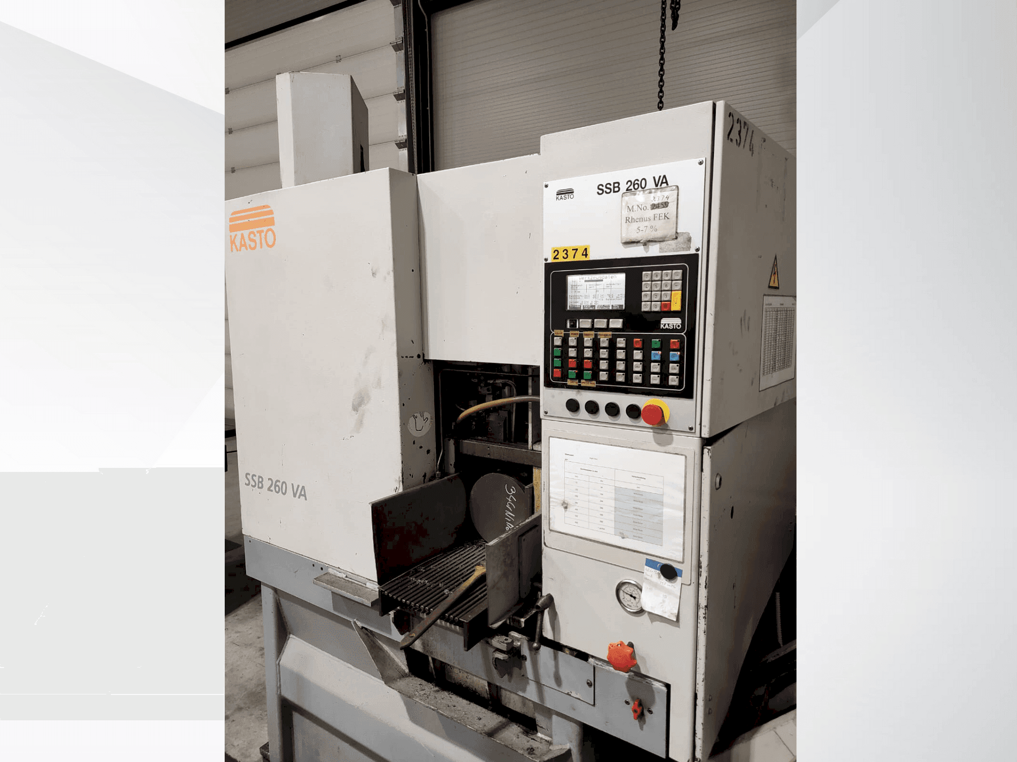 Koneen  KASTO SSB 260 VA etunäkymä