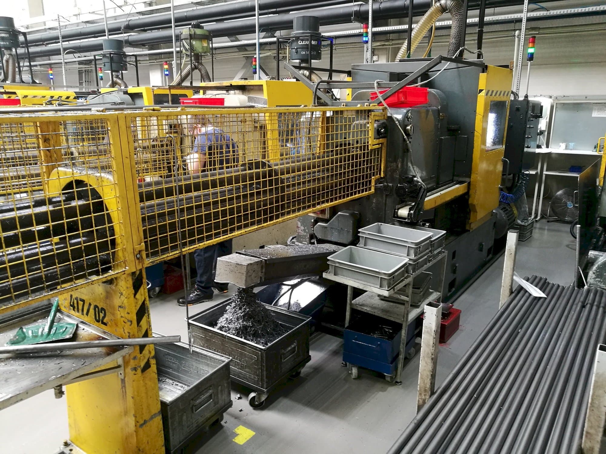 Koneen  Wickman 1  3/8"-6 etunäkymä