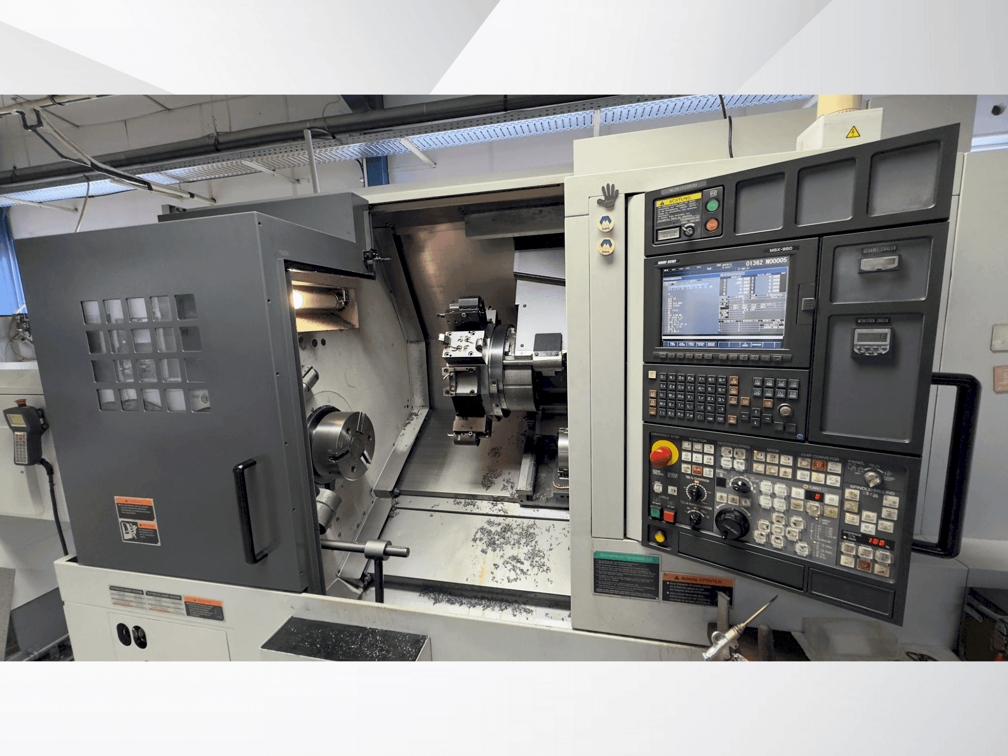 Koneen  MORI SEIKI NL 2500 SY/700 etunäkymä