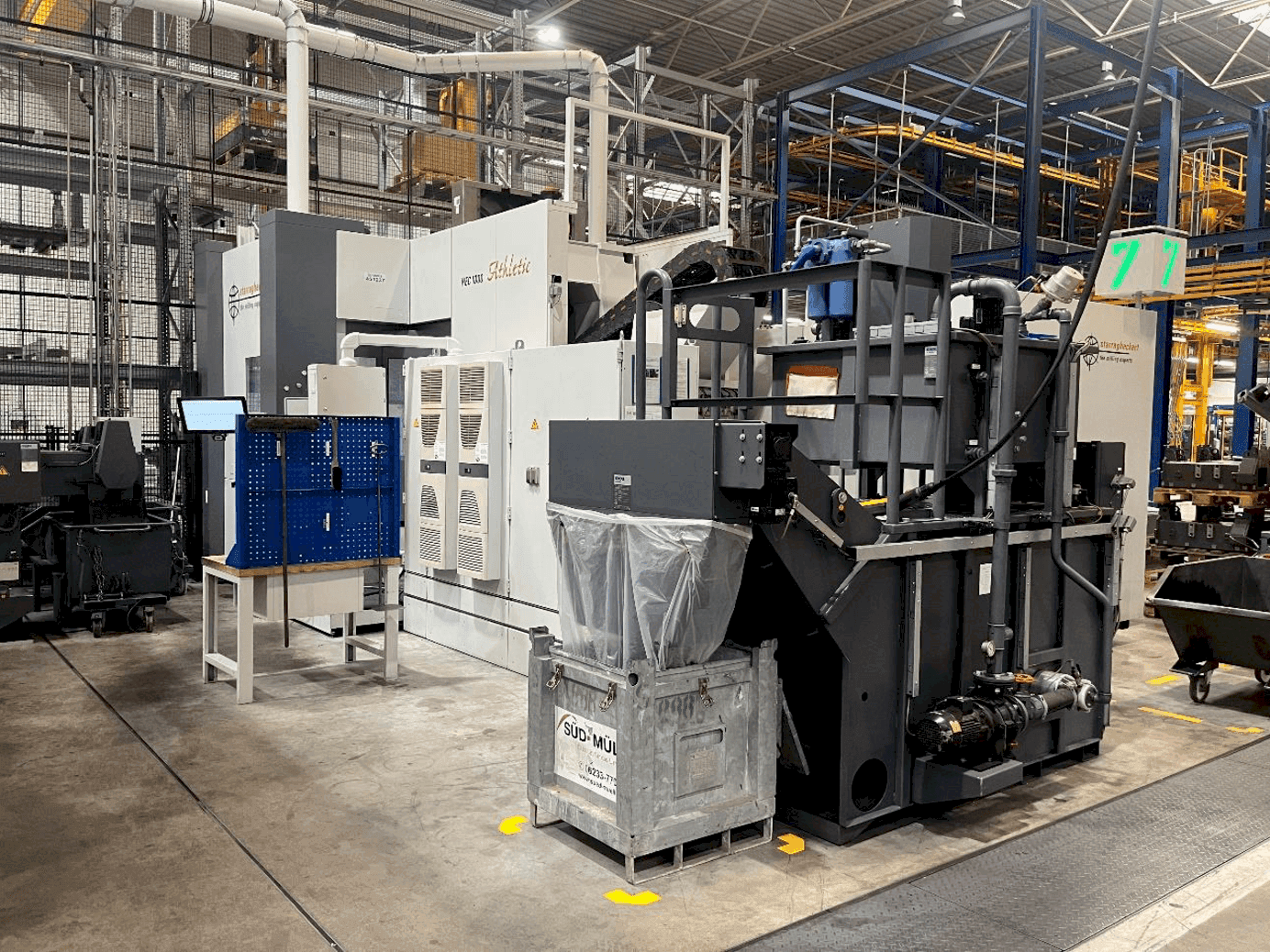 Koneen  Heckert HEC 1000 oikean sivun näkymä