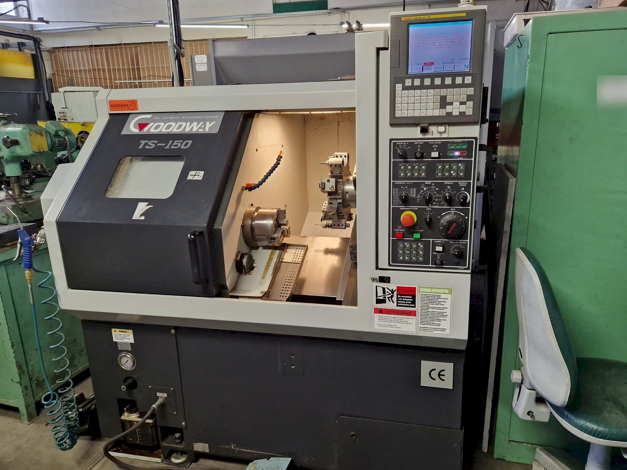 Koneen  Goodway TS-150M etunäkymä