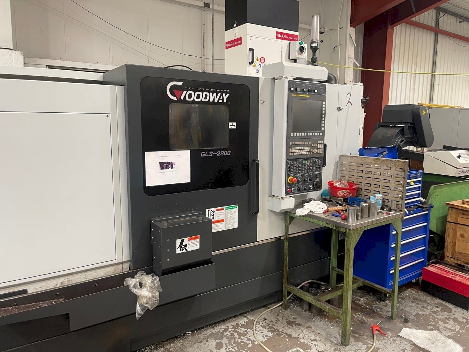 Koneen  Goodway GLS-2800 etunäkymä