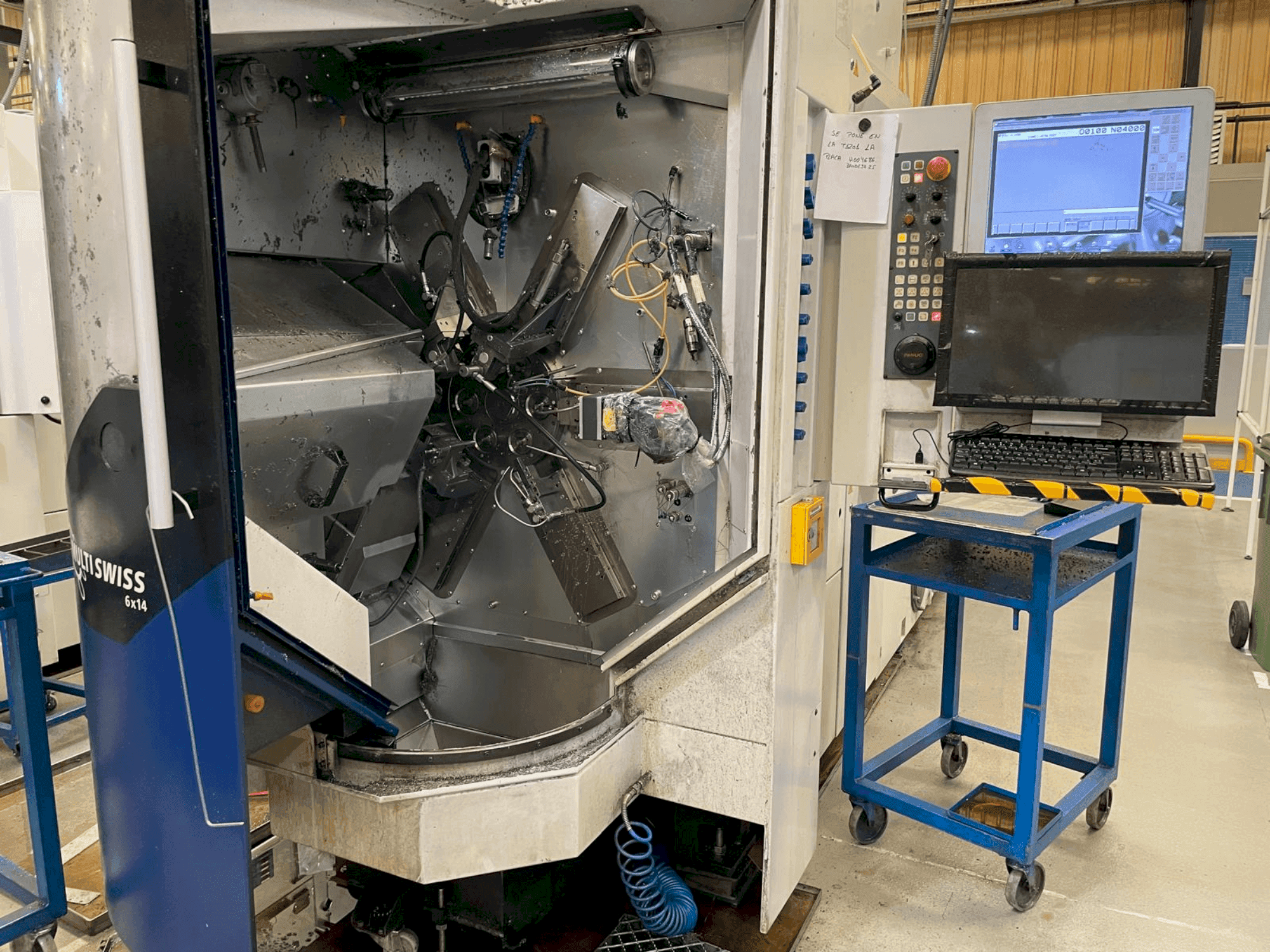 Koneen  TORNOS MultiSwiss 6x14 etunäkymä