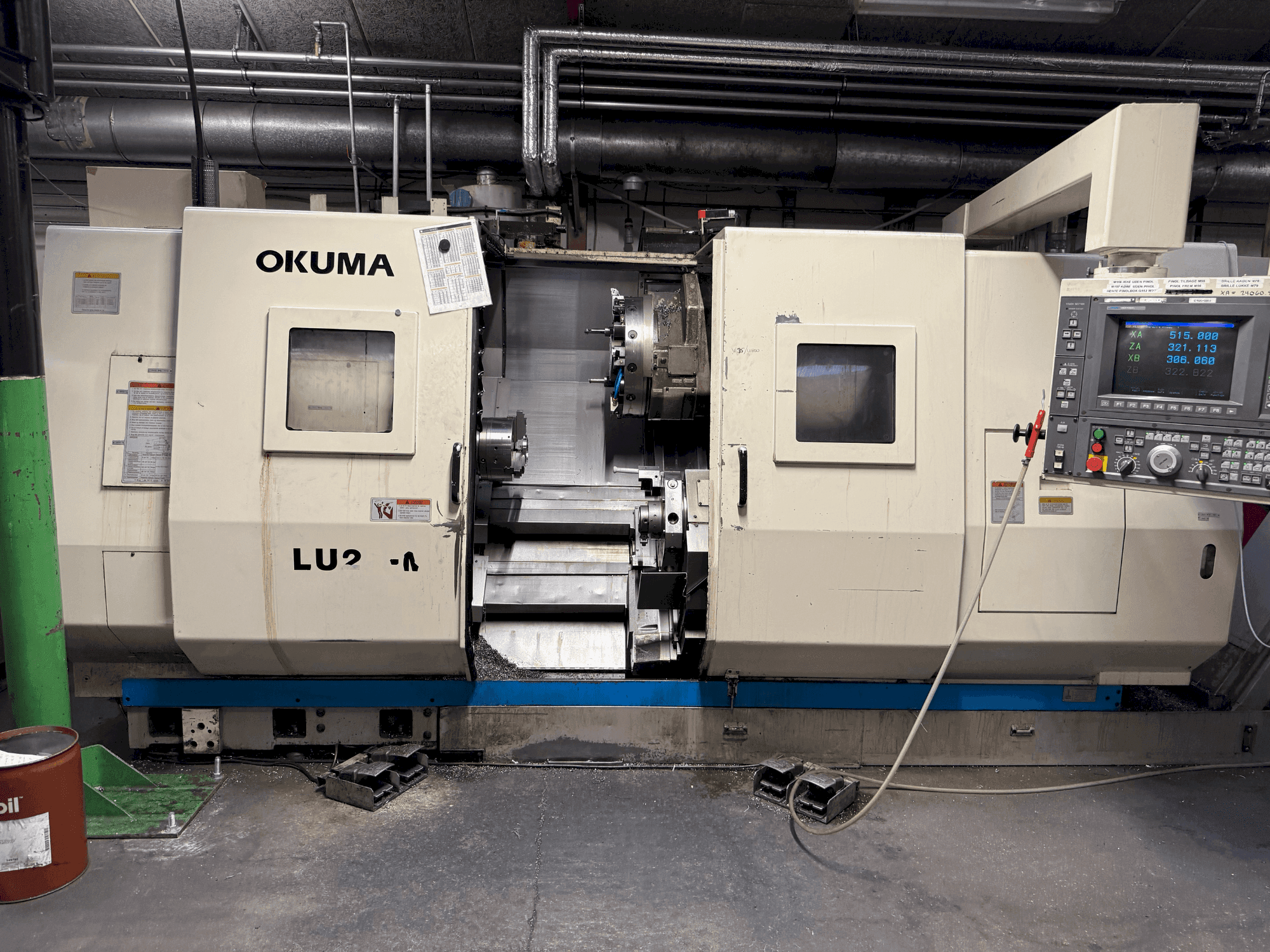 Koneen  Okuma LU2-M etunäkymä