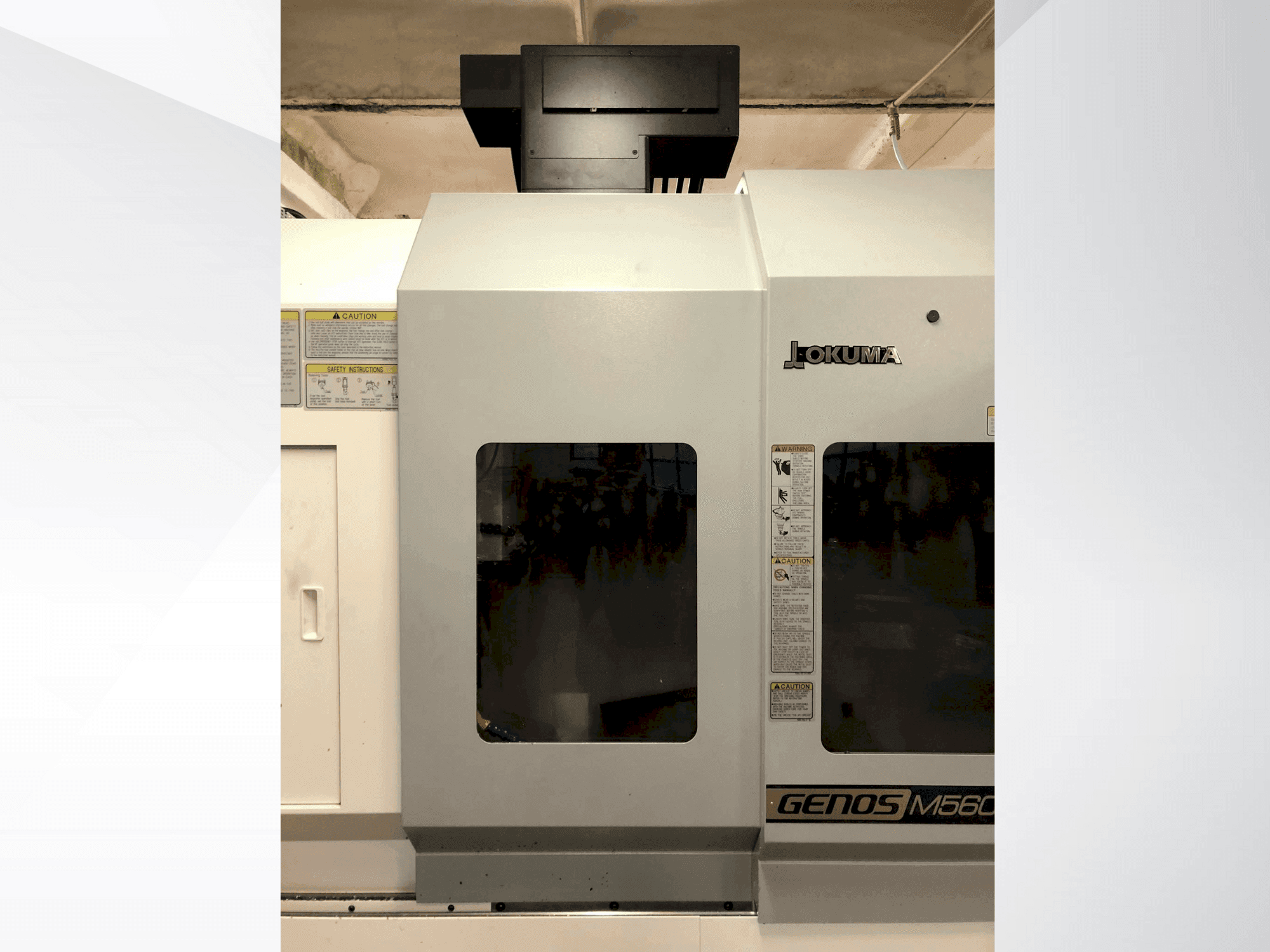 Koneen  Okuma Genos M569 –V8 etunäkymä