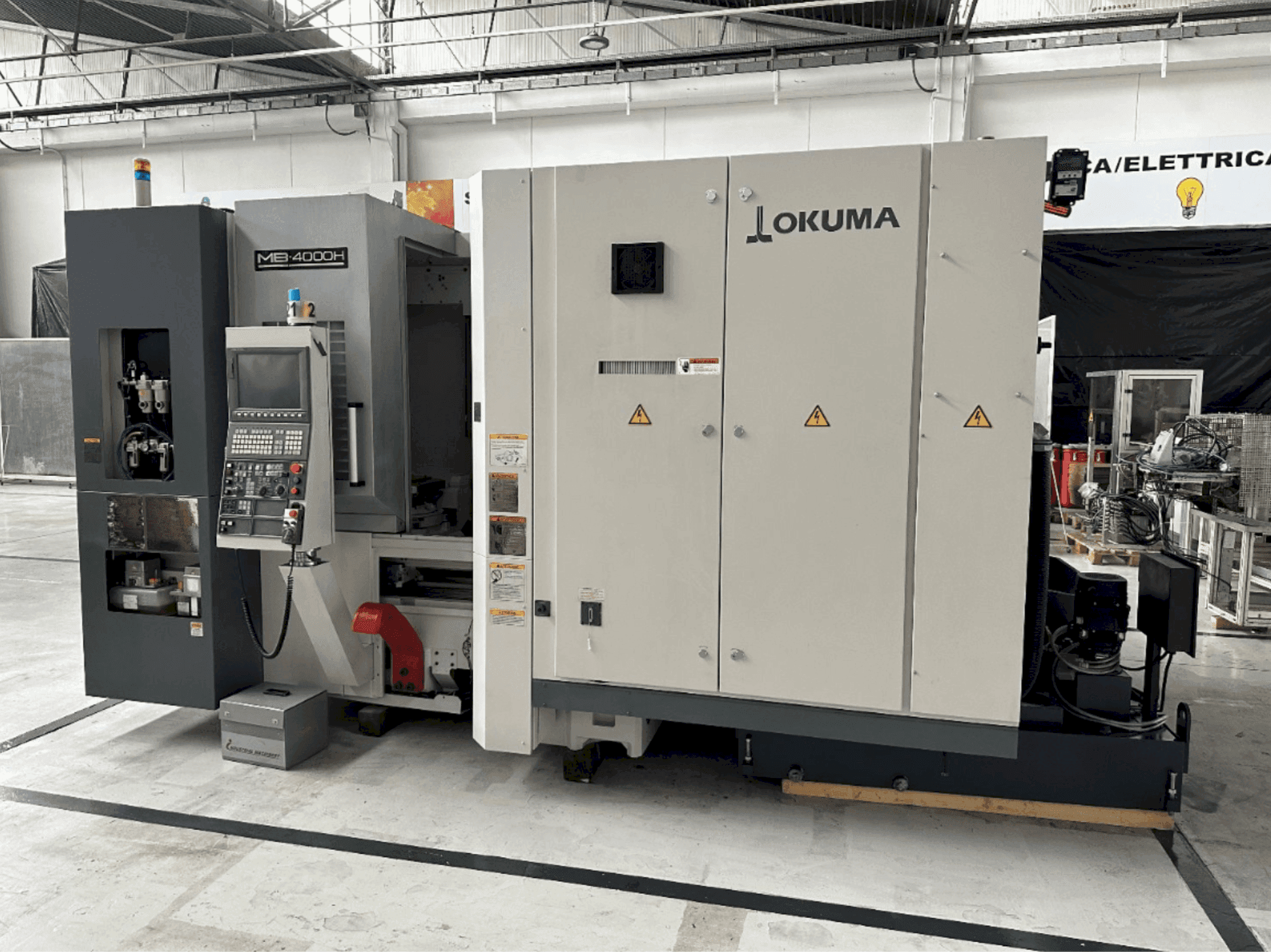 Koneen  Okuma MB 4000 H etunäkymä