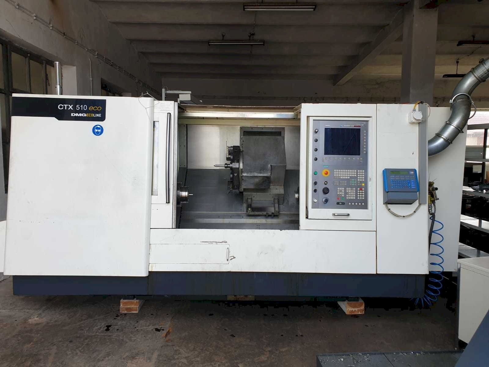 Koneen  DMG MORI CTX510 eco V3 etunäkymä