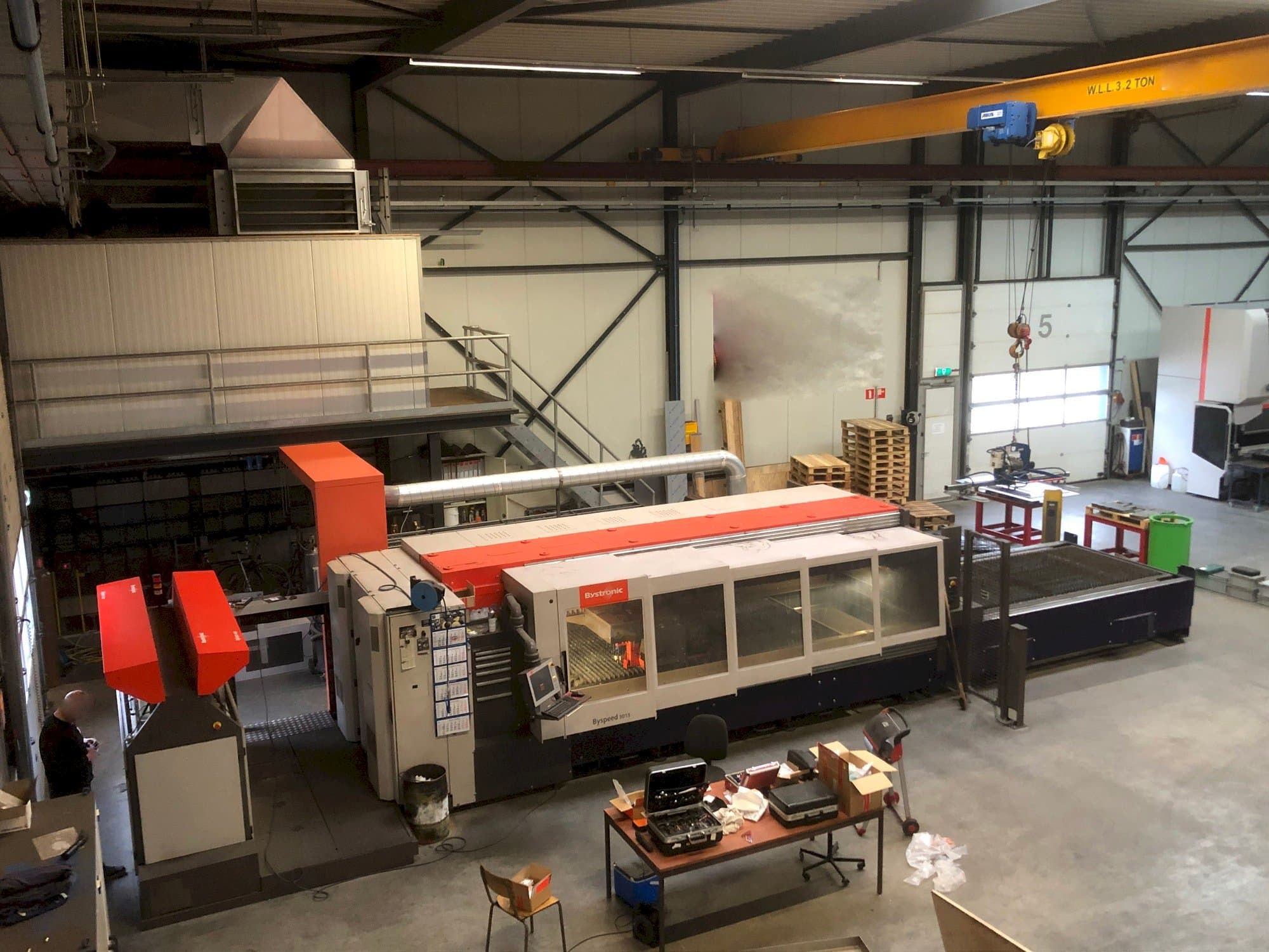 Koneen  Bystronic Byspeed 3015 etunäkymä