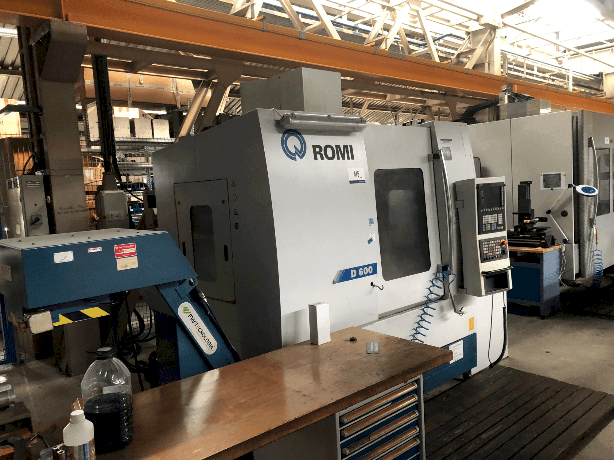 Koneen  Romi D600 etunäkymä