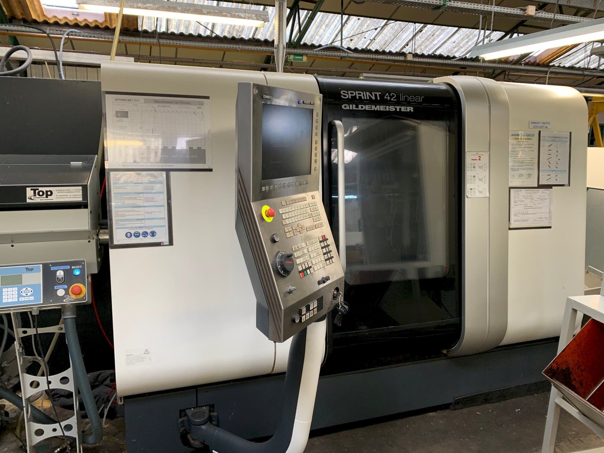 Koneen  DMG SPRINT 42 linear etunäkymä