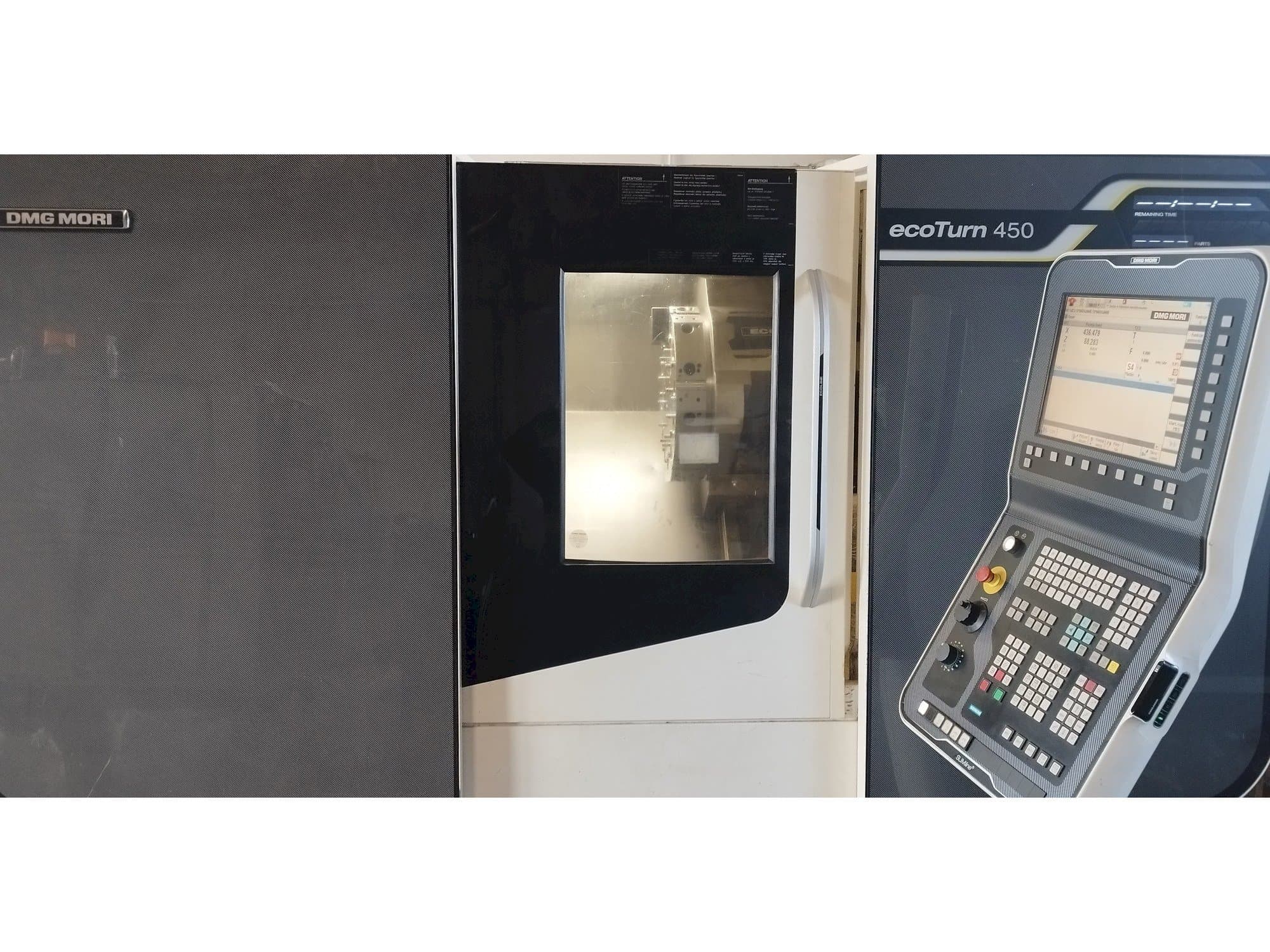 Koneen  DMG MORI EcoTurn 450 etunäkymä