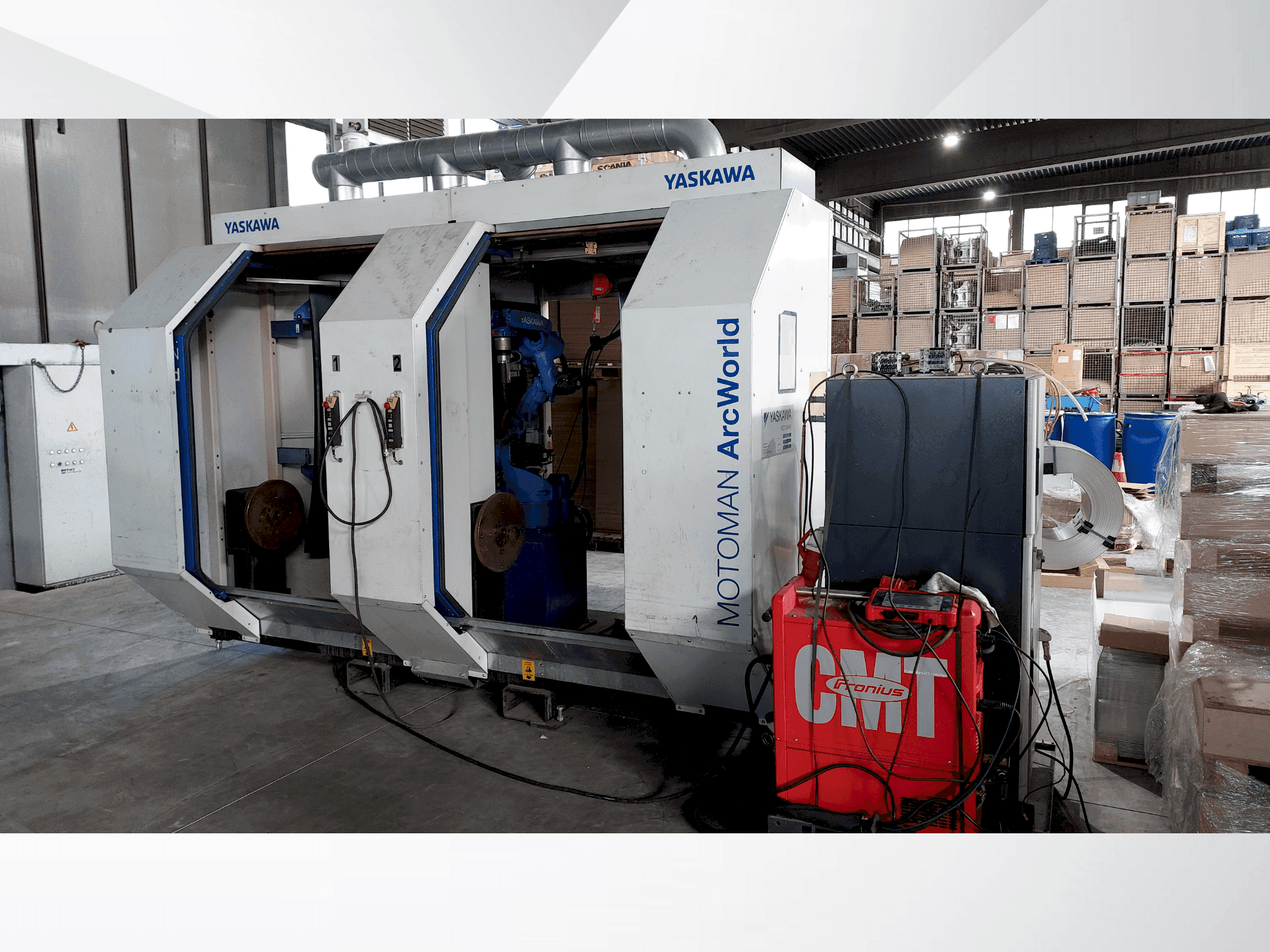 Koneen  Yaskawa Motoman ArcWorld etunäkymä