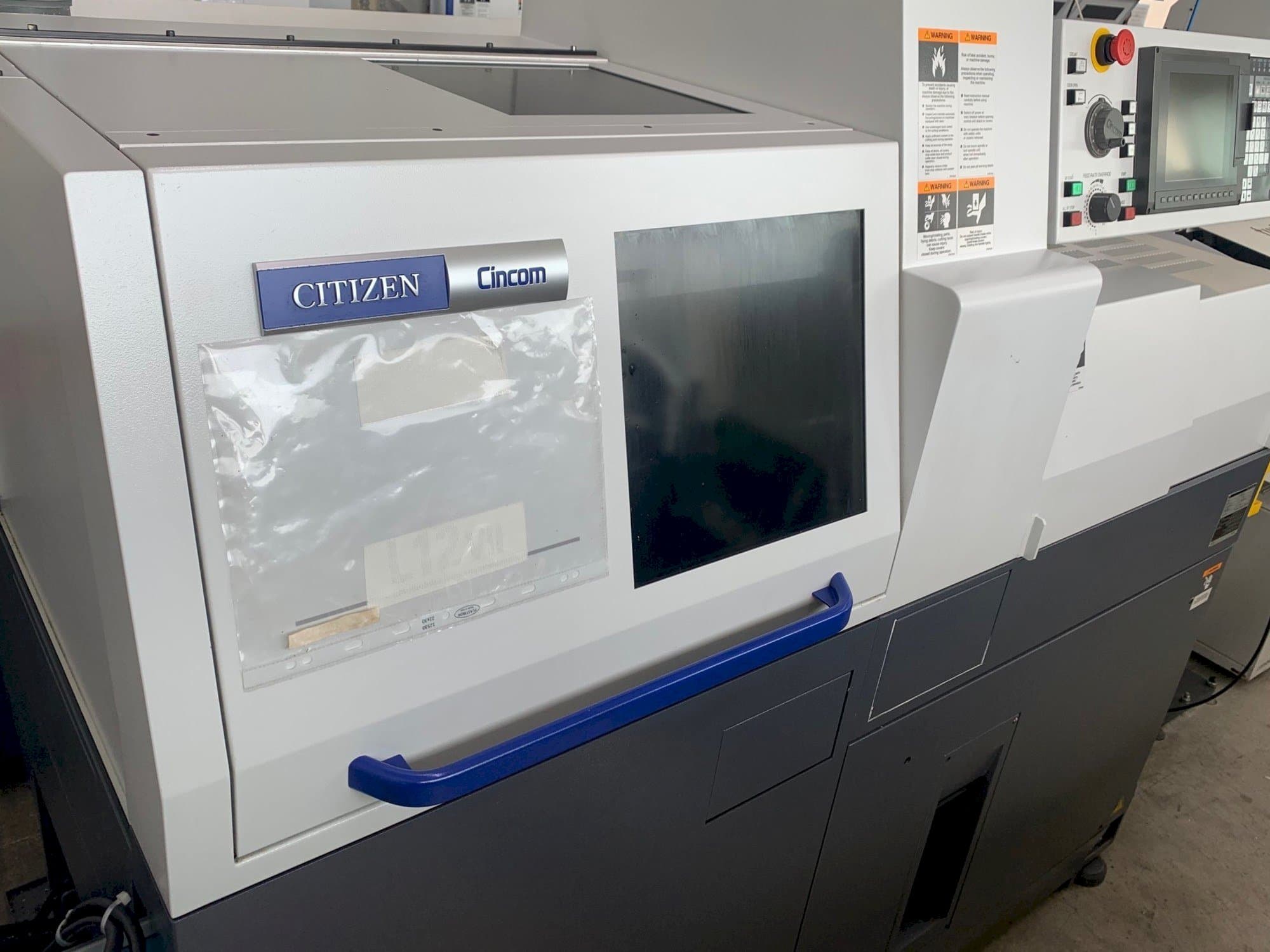 Koneen  Citizen Cincom L12 etunäkymä