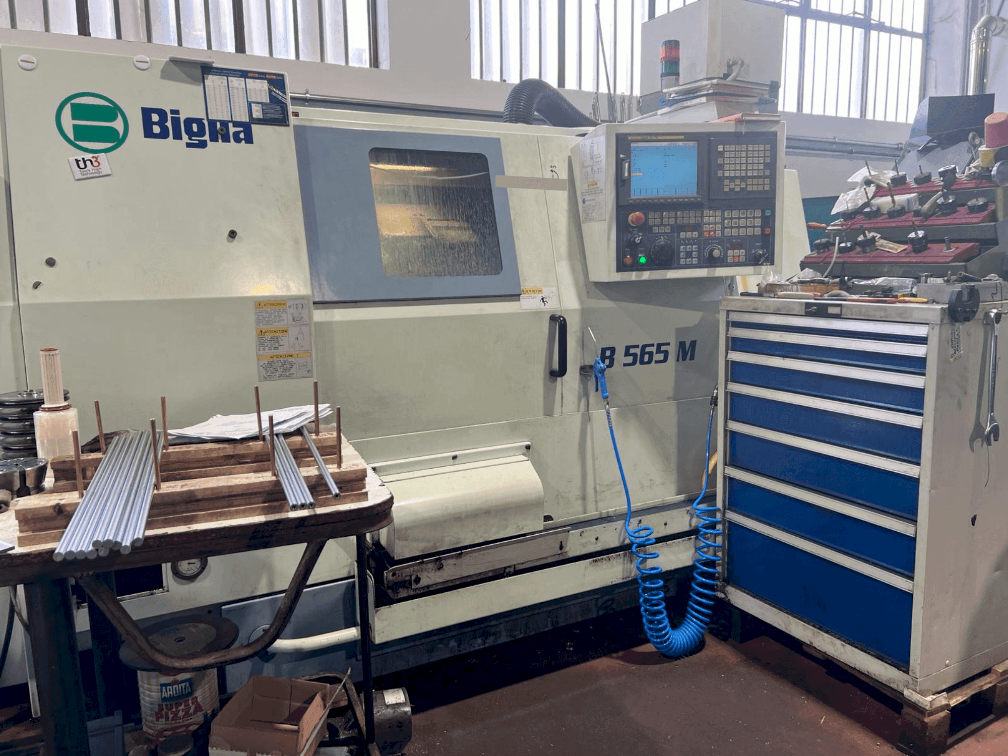 Koneen  Biglia B565M etunäkymä