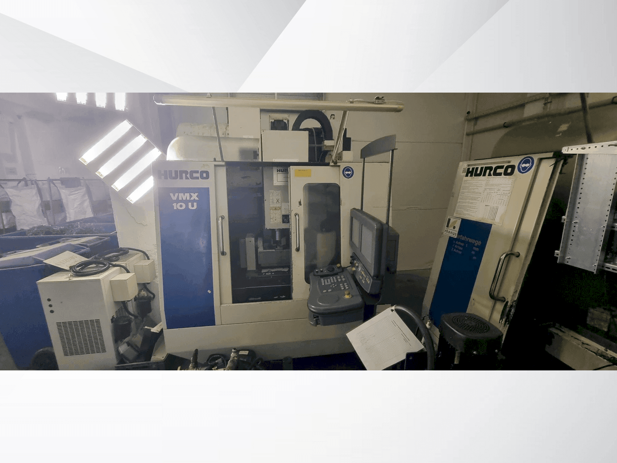 Koneen  Hurco VMX 10U etunäkymä