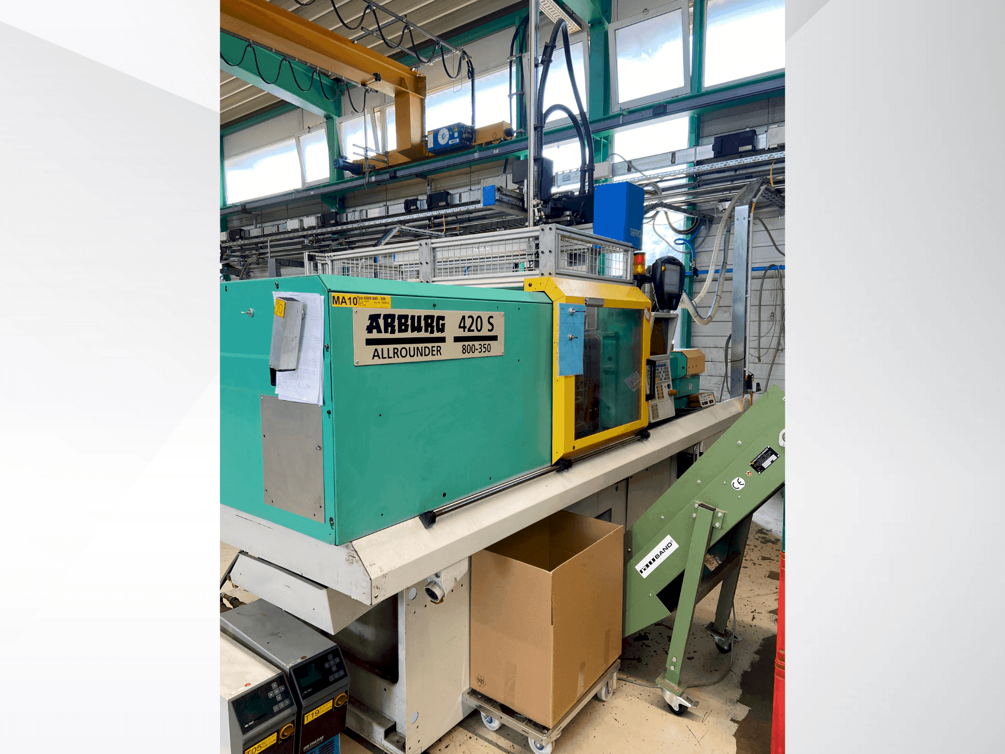 Koneen Arburg Allrounder 420 S 800-350 etunäkymä
