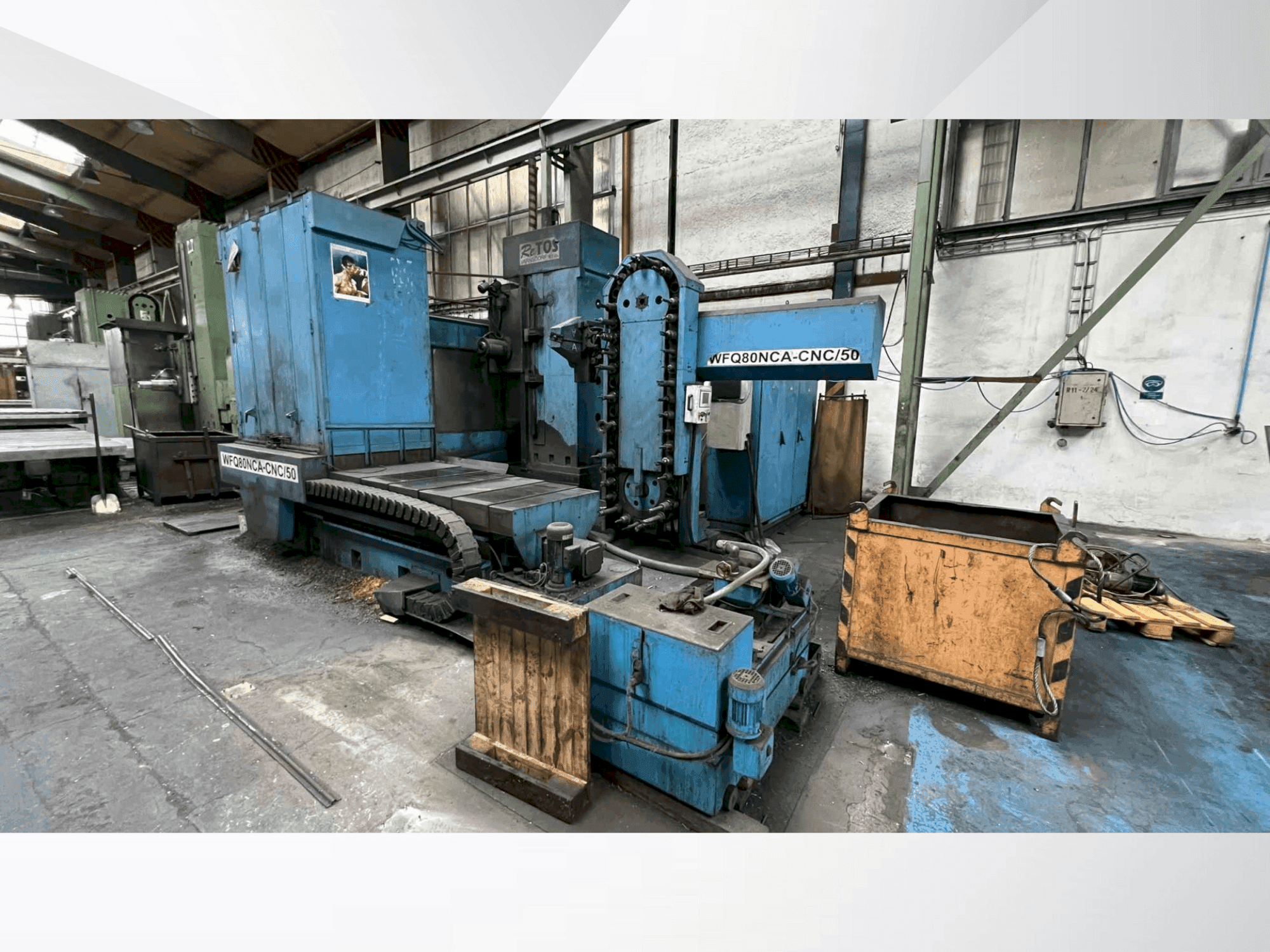 Koneen TOS WFQ80NCA-CNC/50 etunäkymä