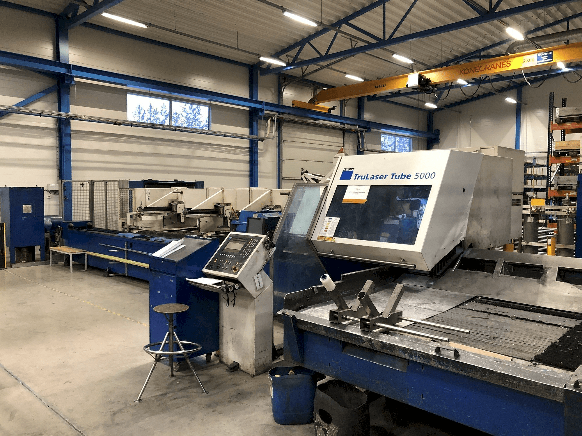 Koneen Trumpf TruLaser Tube 5000 etunäkymä