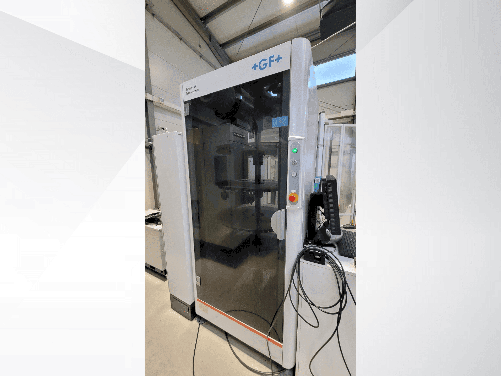 Koneen +GF+ System 3R transformer etunäkymä