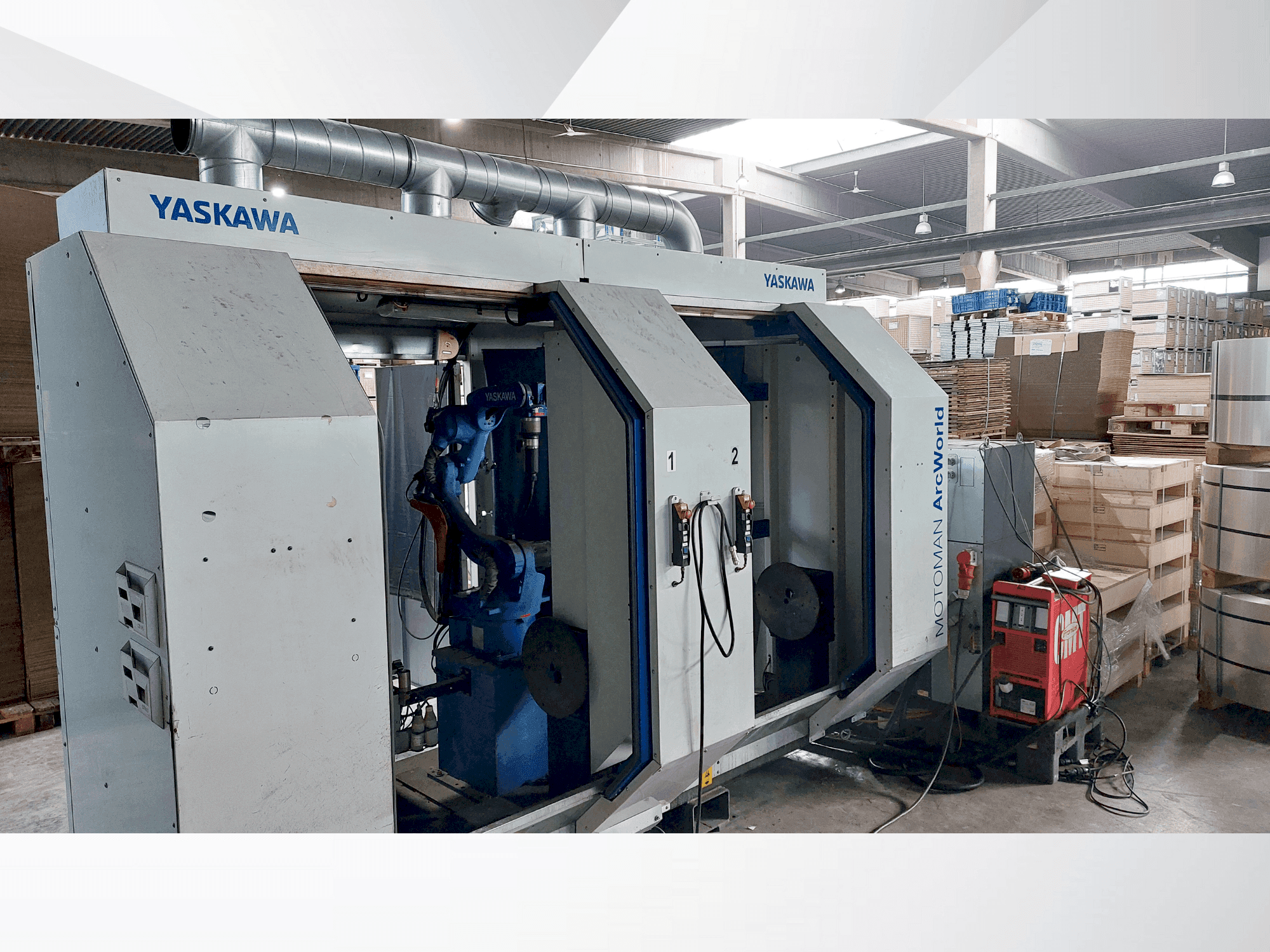 Koneen Yaskawa Motoman ArcWorld etunäkymä