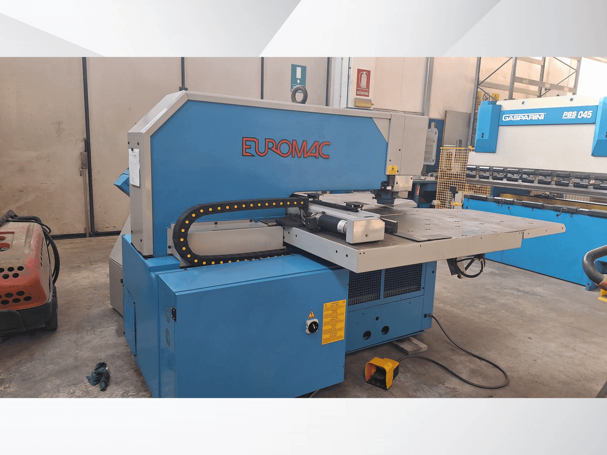 Koneen Euromac BX 1000/50 etunäkymä