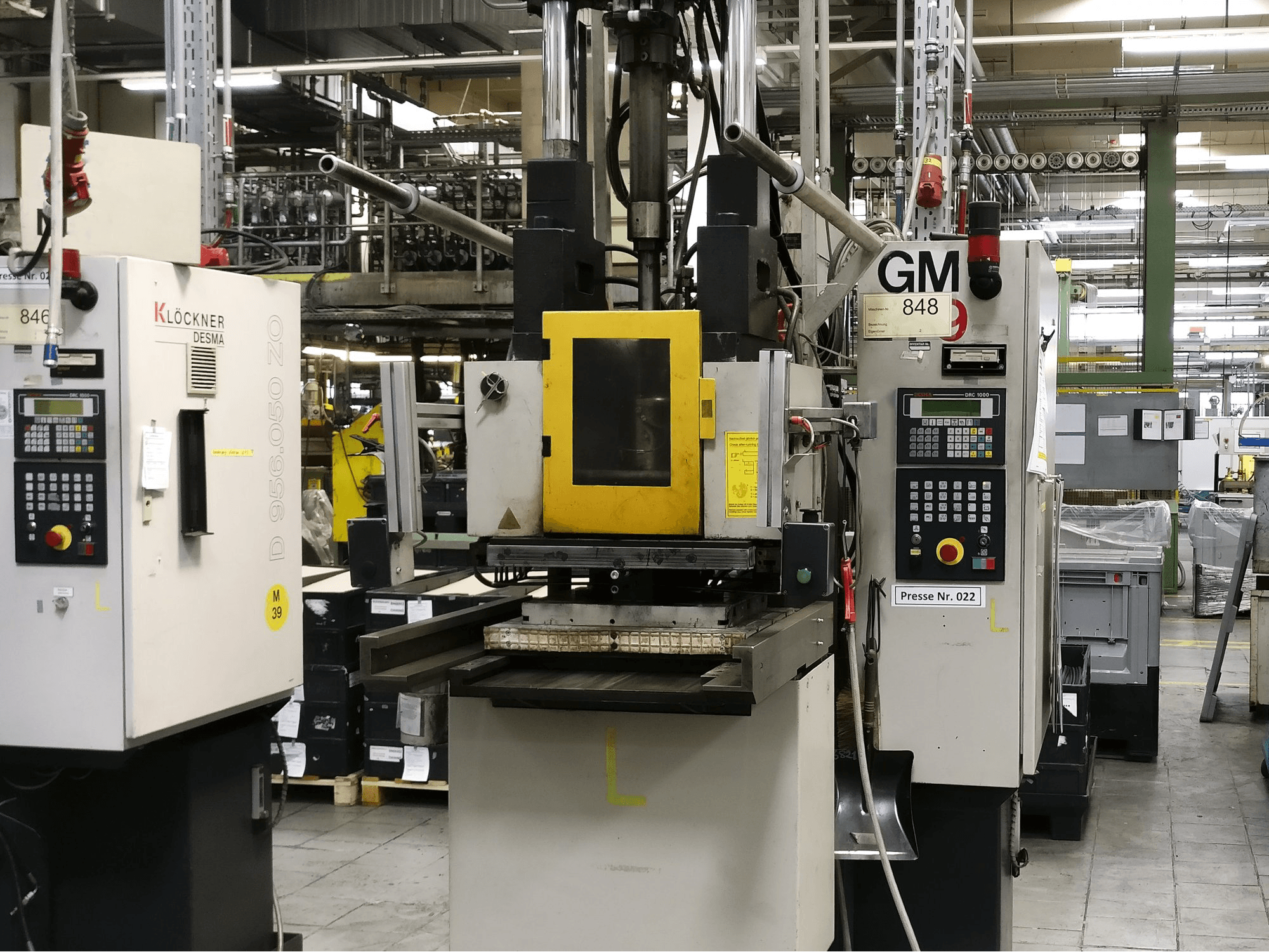 Koneen Kloeckner Desma etunäkymä 956.050