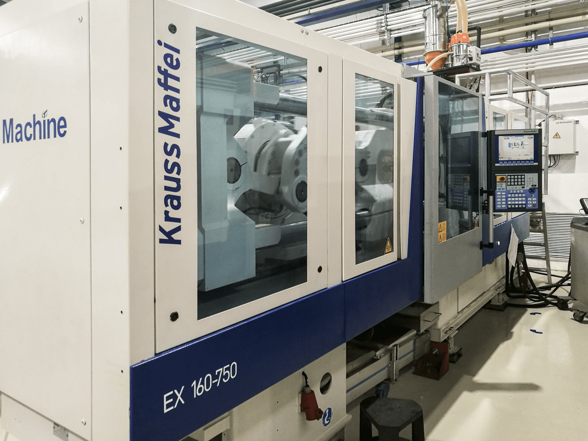 Koneen Krauss Maffei vasen näkymä160-750 EX