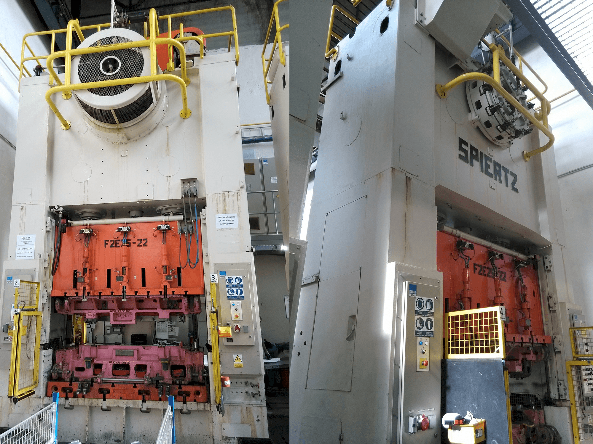 Koneen Spiertz F2E 25x2.2 etunäkymä