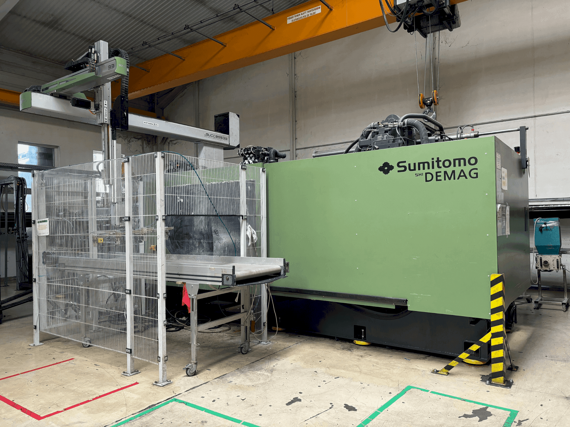 Koneen SUMITOMO SHI DEMAG Systec 800/1120-6400 etunäkymä